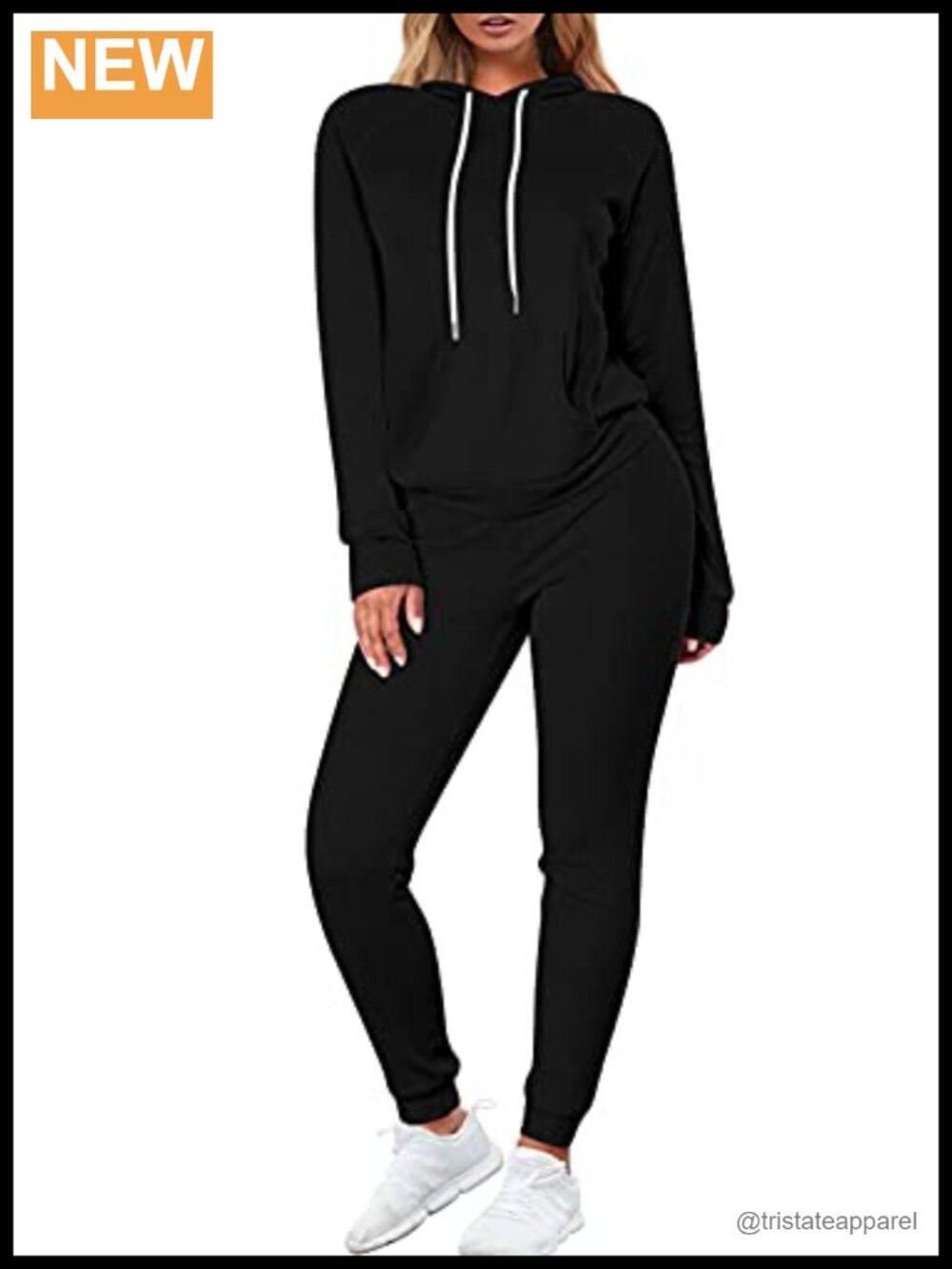 2 Piece Sweatsuit Set Pullover Hoodie Jogger Pants Kangaroo Pocket
